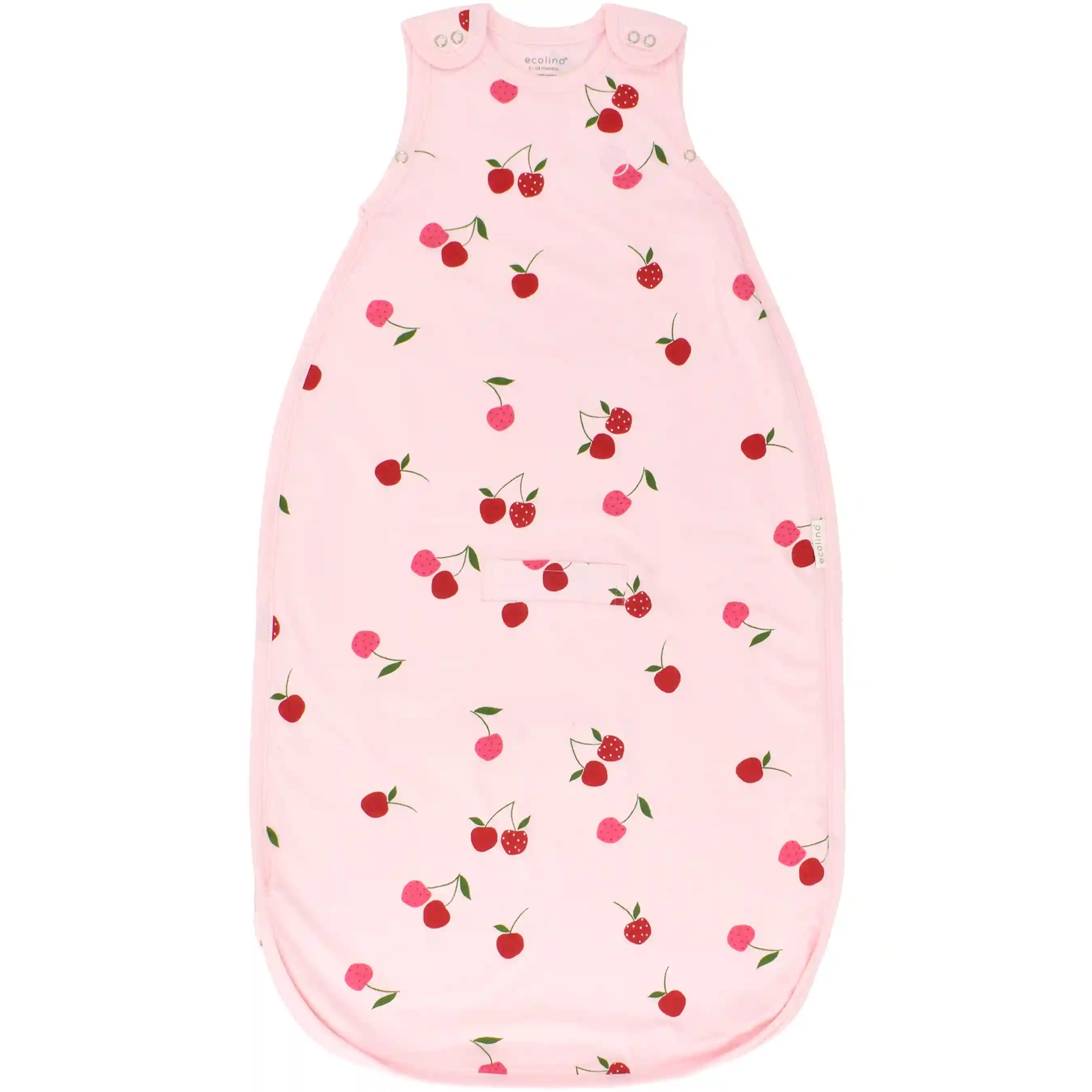 Ecolino® Adjustable Toddler Sleep Bag, Organic Cotton, Universal Size: 2 - 4 Years, Cherry