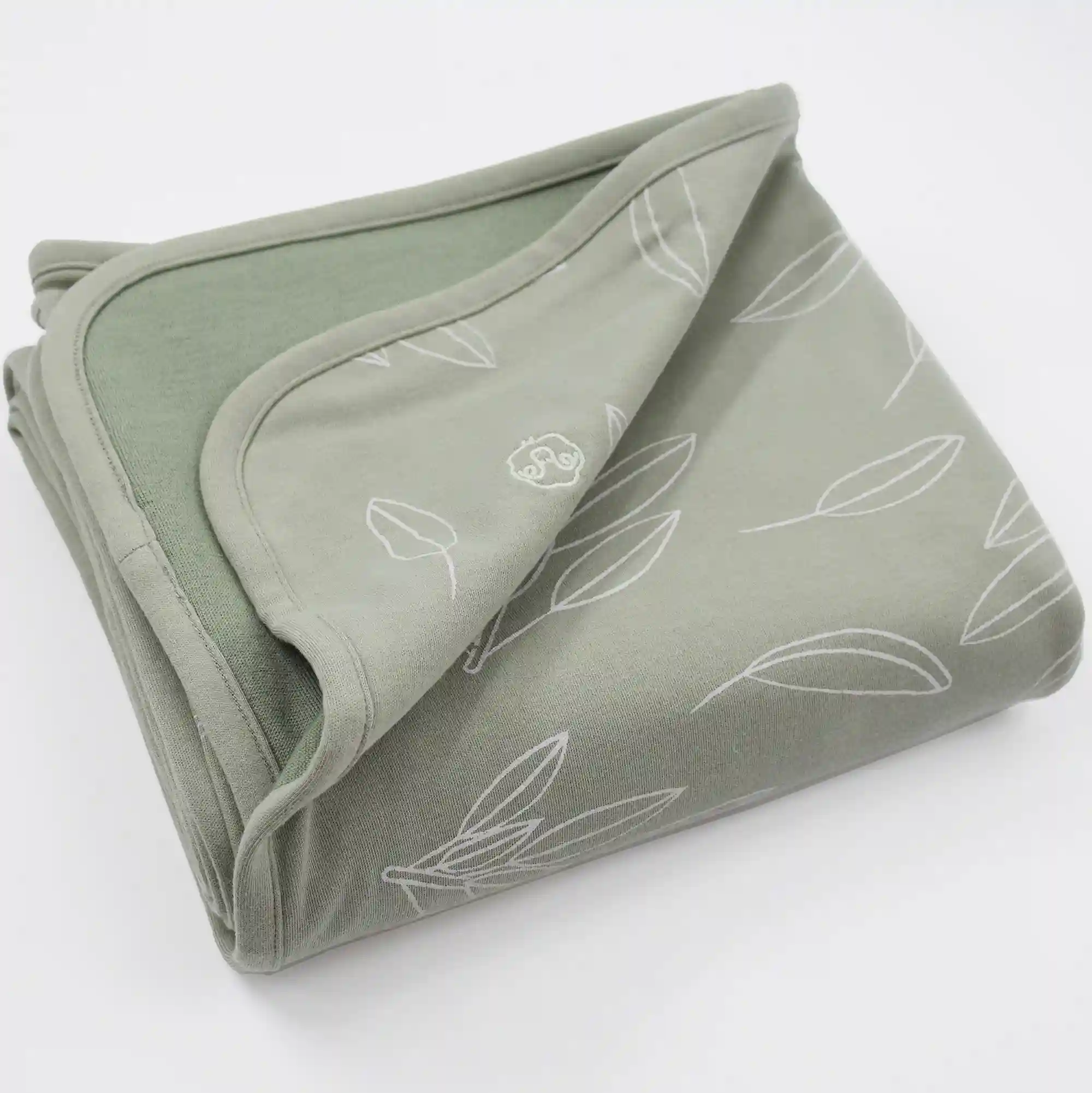 Alternative view of 4 Season® Stroller Merino Wool & Organic Cotton Baby Blanket, 40" x 31.5", Sage