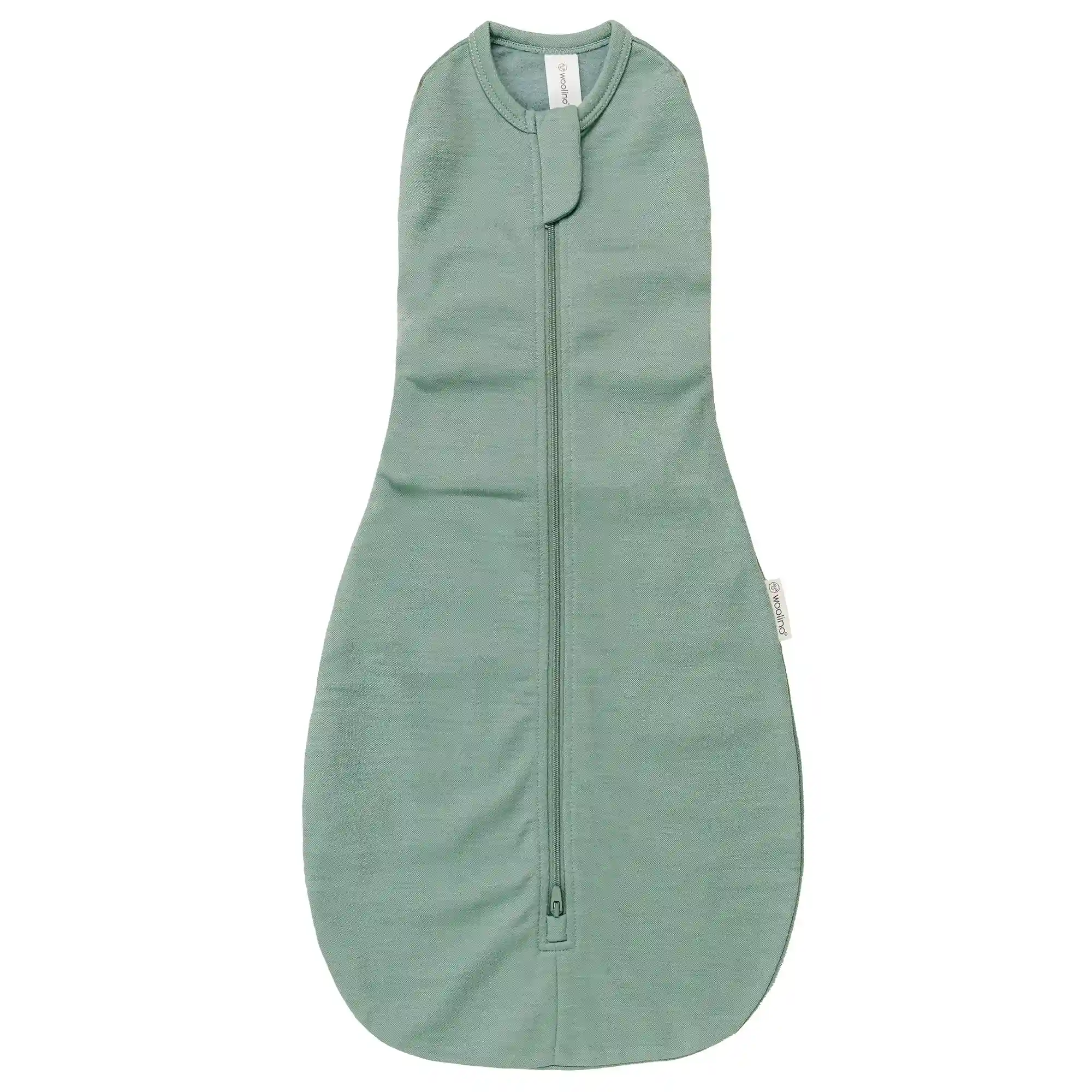 Swaddle Bag, Merino Wool, Newborn to 3 Months, Aloe