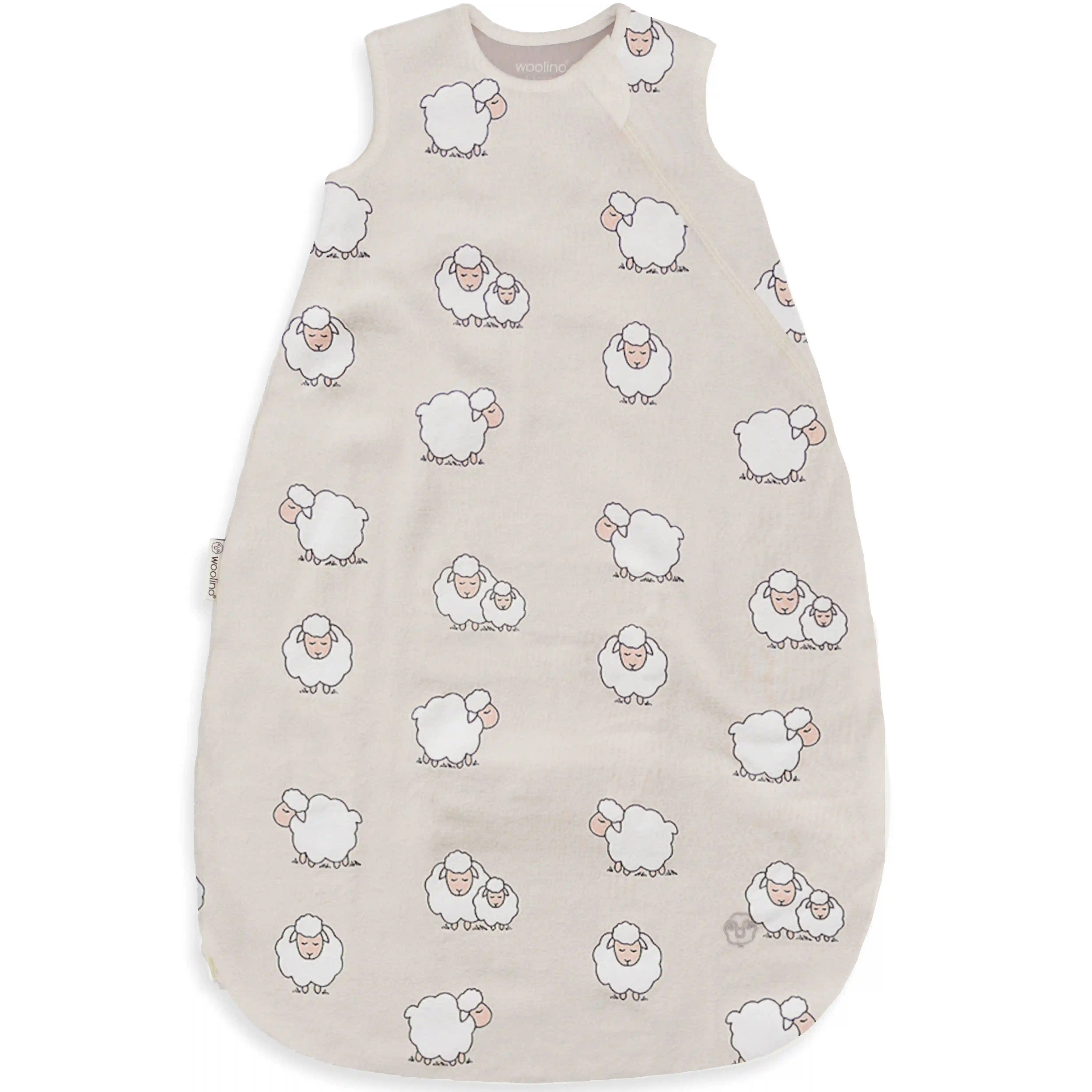 4 Season® Classic Baby Sleeping Bag, Merino Wool & Organic Cotton, Sheep