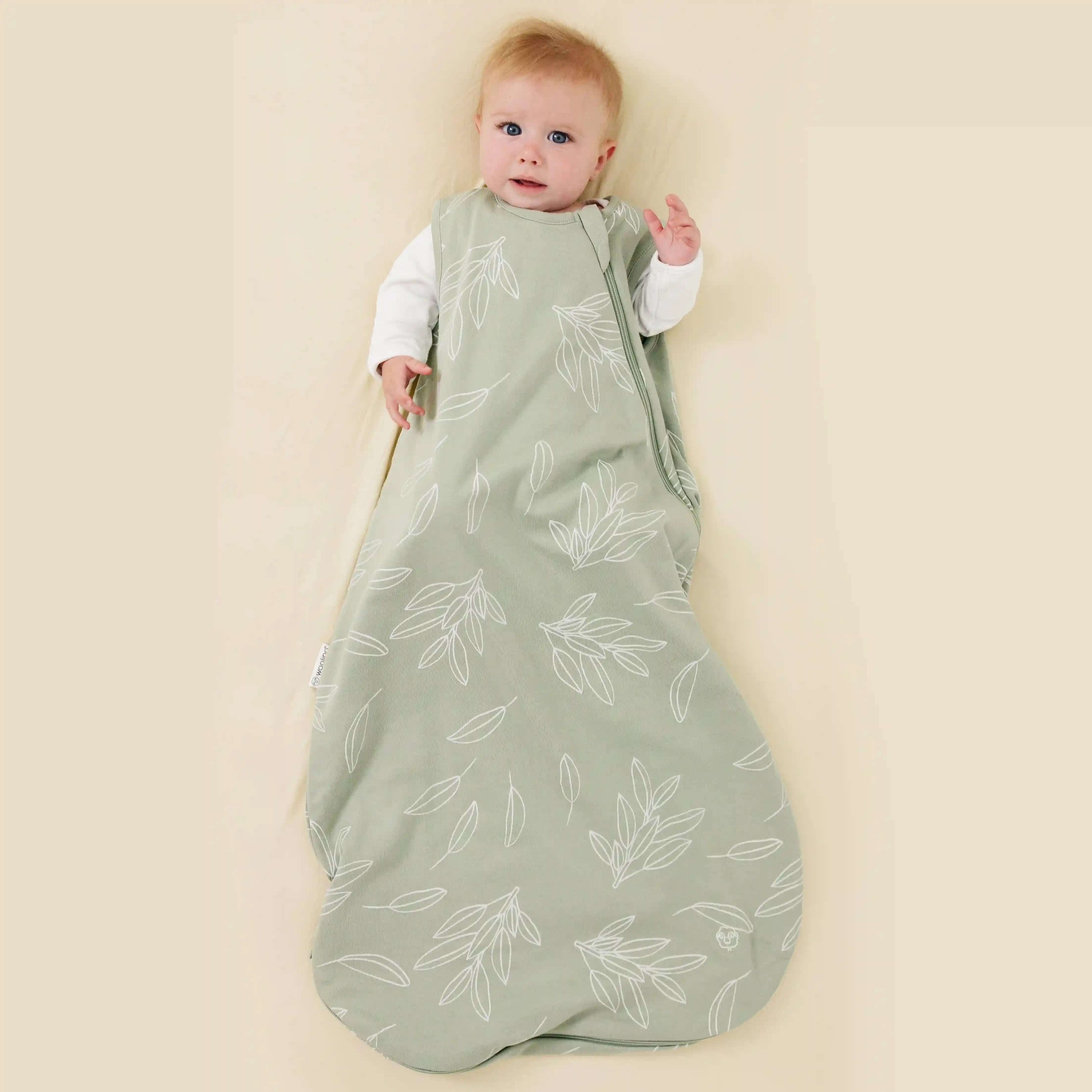 Alternative view of 4 Season® Classic Baby Sleeping Bag, Merino Wool & Organic Cotton, Sage