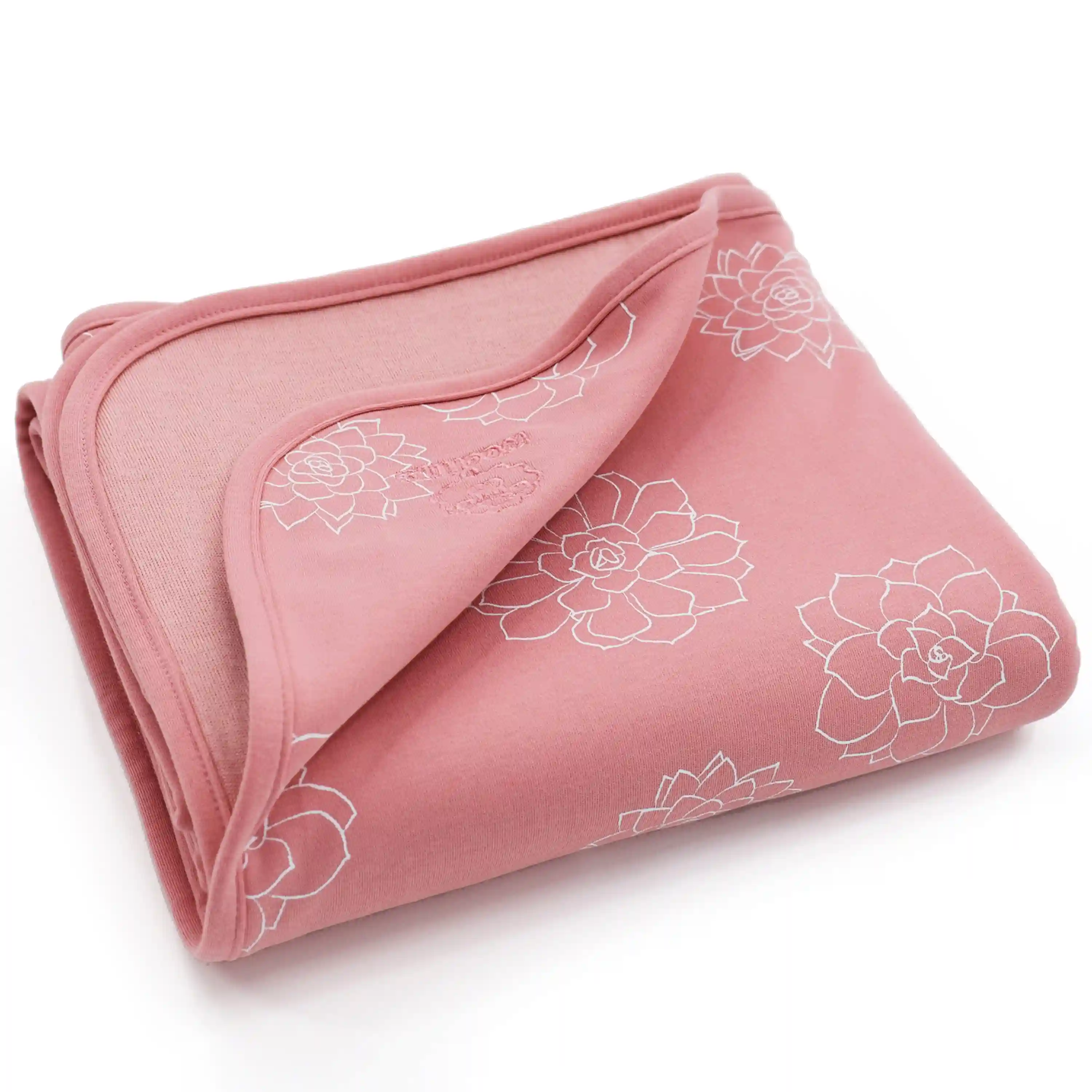 Alternative view of 4 Season® Stroller Merino Wool & Organic Cotton Baby Blanket, 40" x 31.5", Succulent
