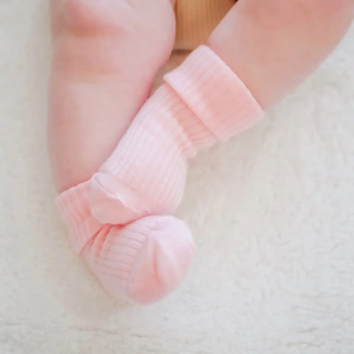 Alternative view of Wool Socks, Baby and Toddler, Pink & Rose