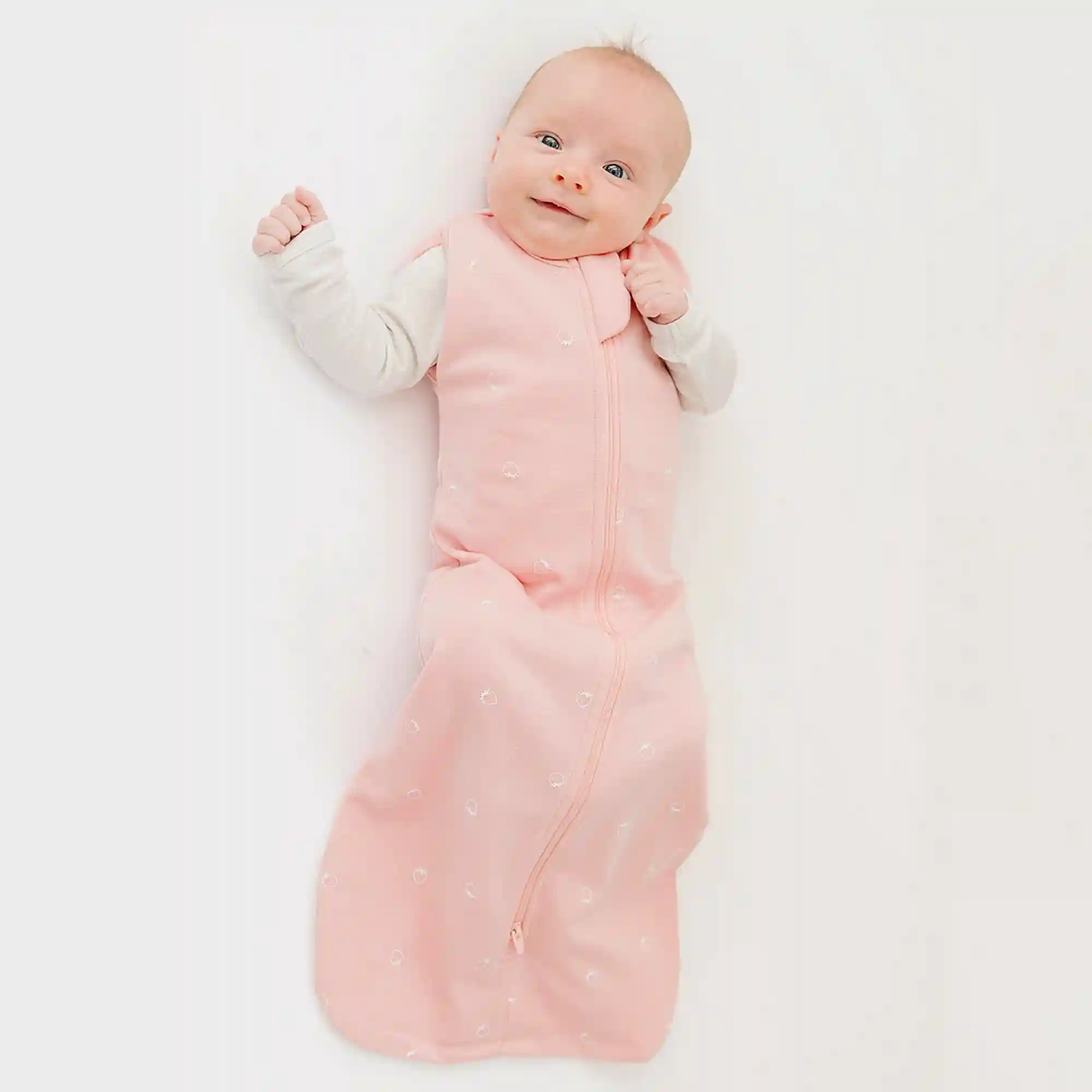 Alternative view of Swaddle Bag, Merino Wool, Newborn to 3 Months, Strawberry
