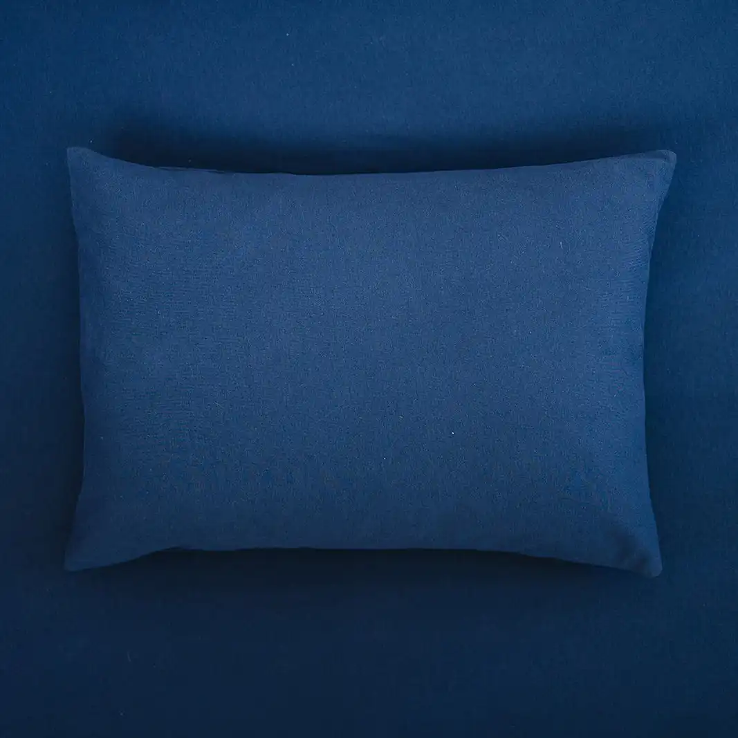 Alternative view of Ecolino® Pillowcases, 100% Organic Cotton, 2 Pack, Navy Blue + Rainbow