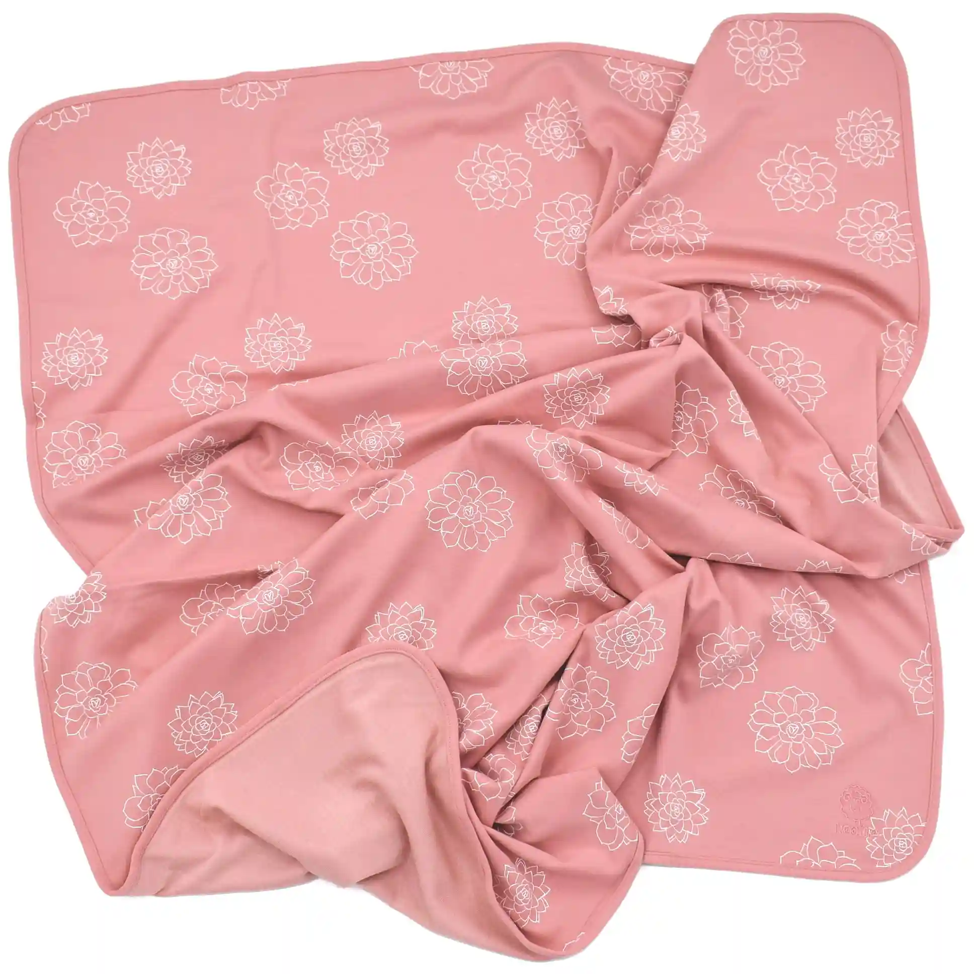Alternative view of Toddler Blanket, 4 Season® Merino Wool & Organic Cotton Blanket, 52.5" x 40", Succulent