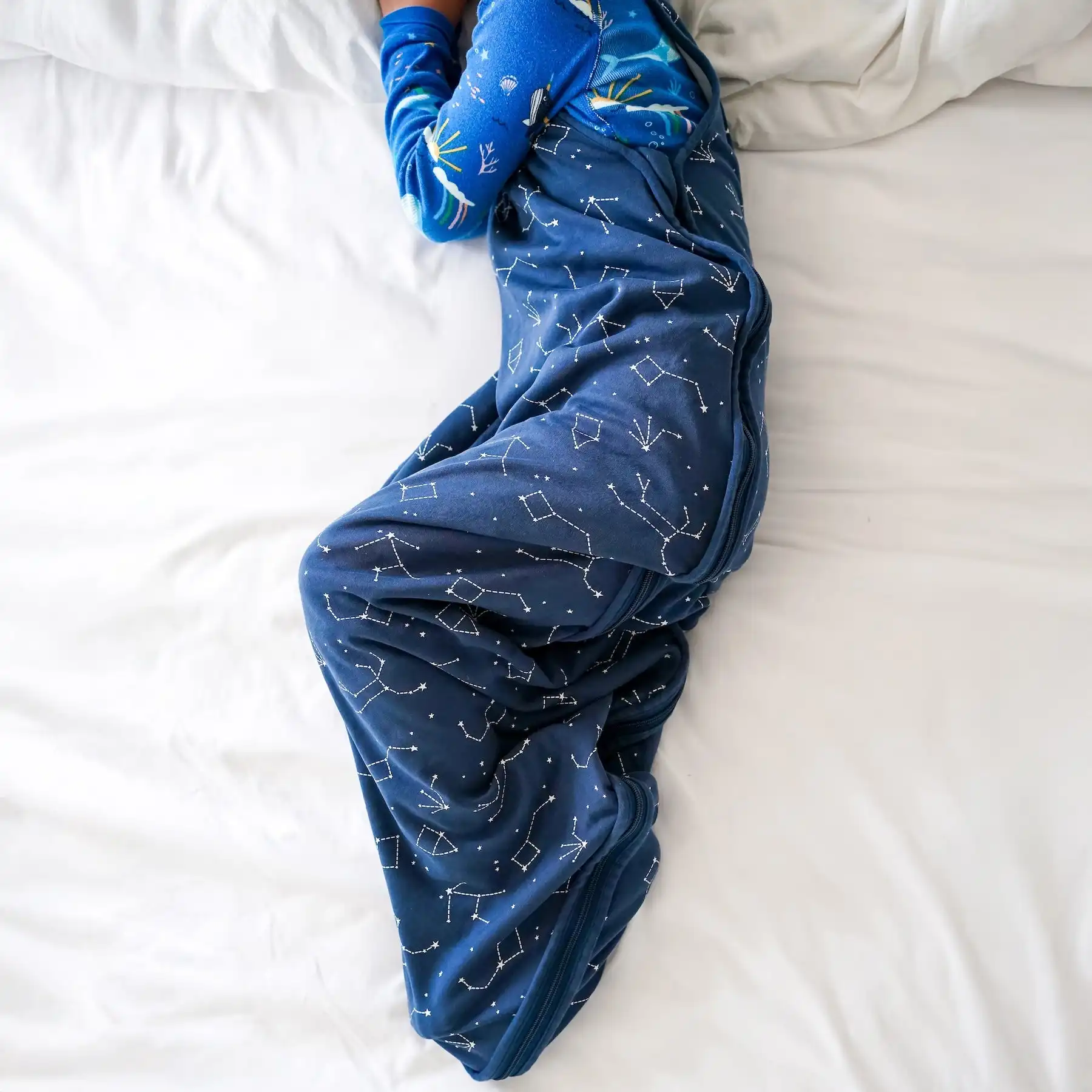 Alternative view of 4 Season® Big Kid Sleep Bag, Merino Wool & Organic Cotton, 4 - 6 Years, Night Sky™