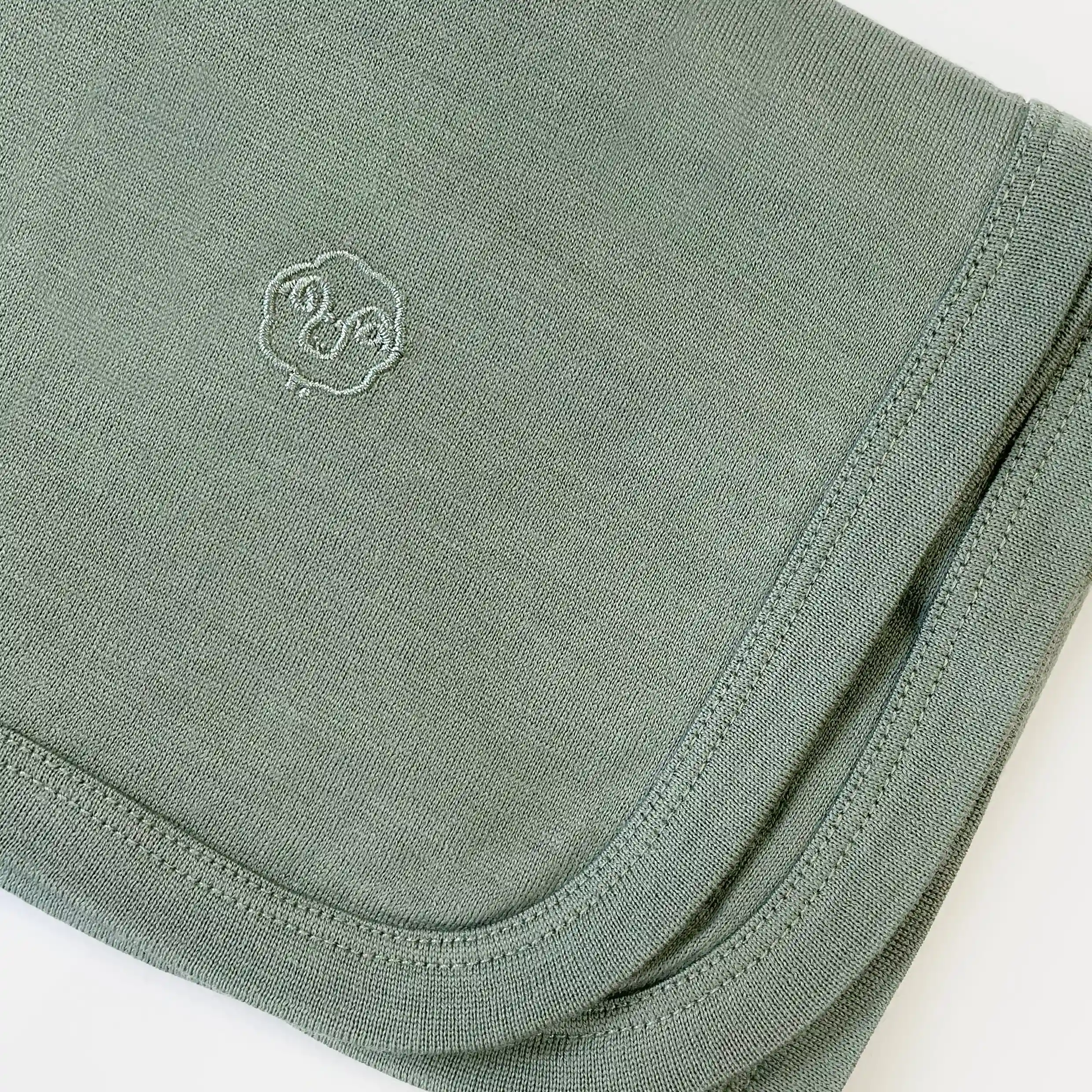Alternative view of Swaddle Blanket, Merino Wool, Newborn to 3 Months, Sage