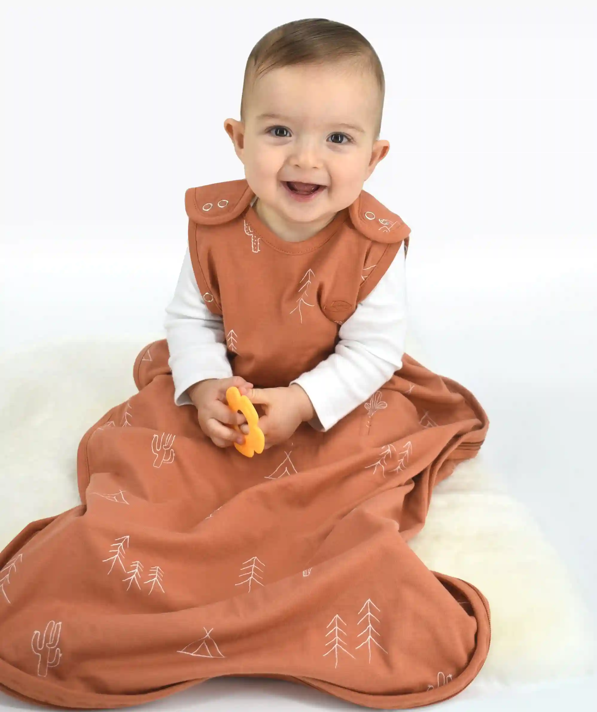 Alternative view of Ecolino® Adjustable Toddler Sleep Bag, Organic Cotton, Universal Size: 2 - 4 Years, Desert