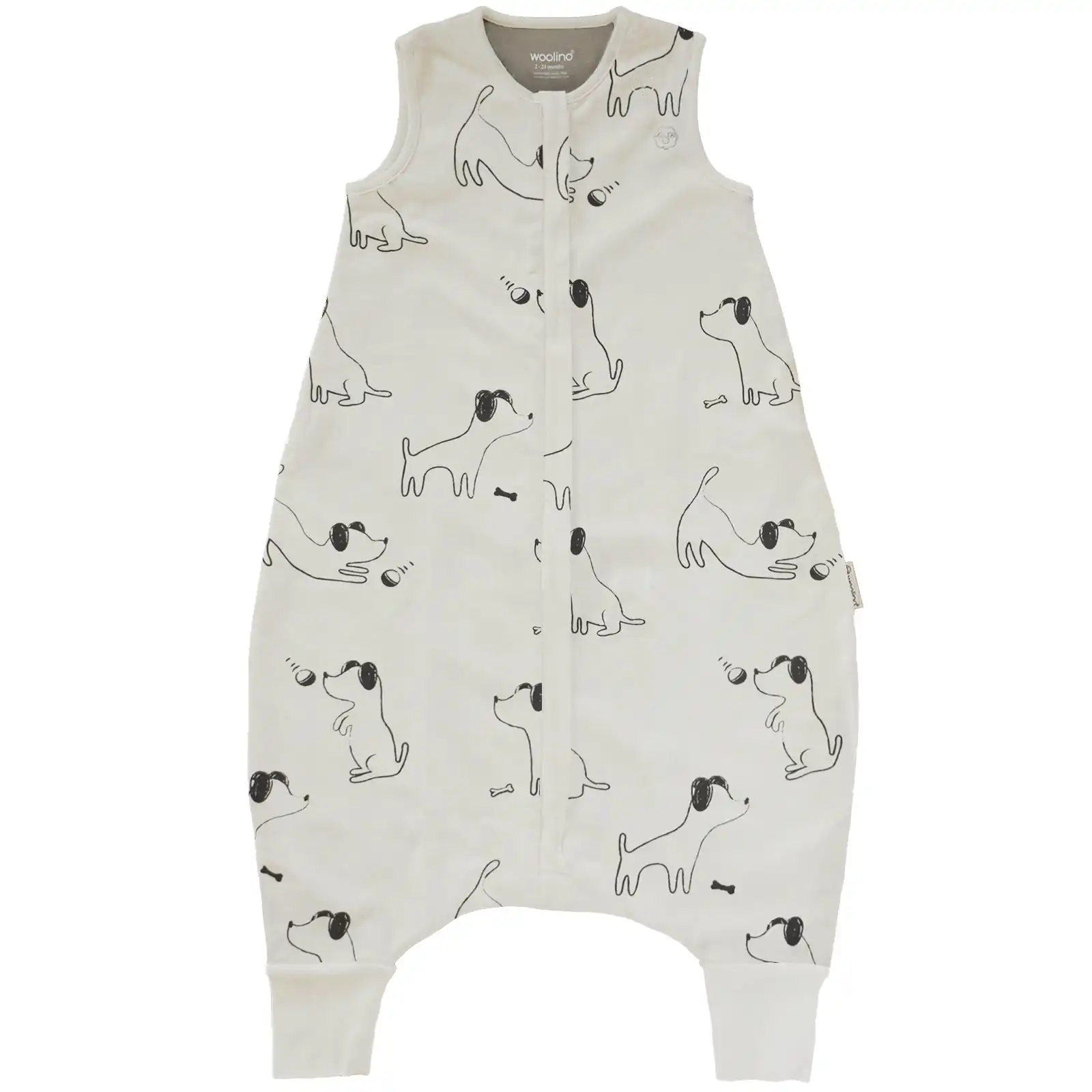 4 Season® Baby Sleep Bag with Feet, Merino Wool & Organic Cotton, Puppy