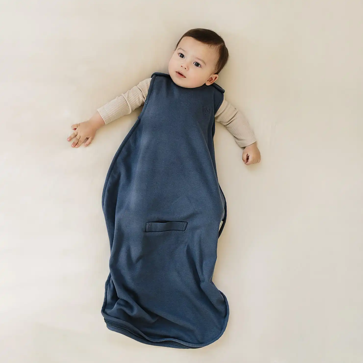 Alternative view of 4 Season® Ultimate Baby Sleep Bag, Merino Wool & Organic Cotton, Indigo