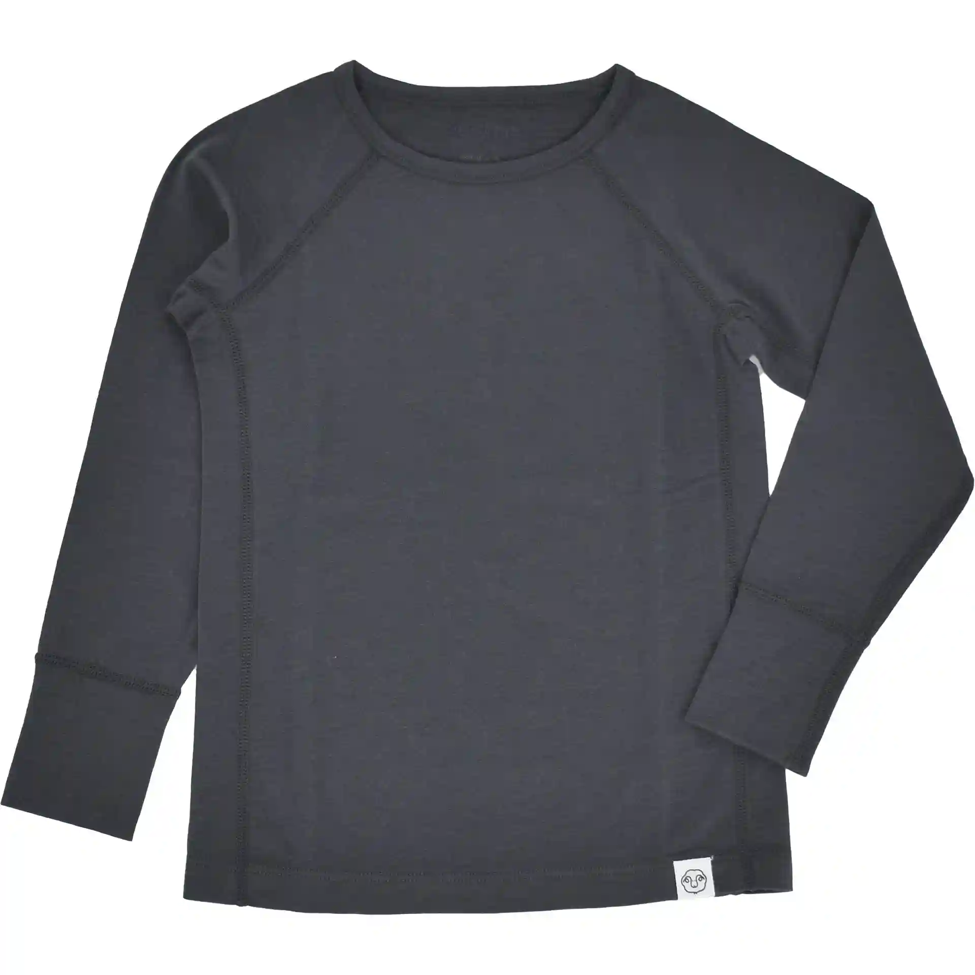 Alternative view of Kids Merino Wool Base Layer, Long Sleeve Top, Storm Gray