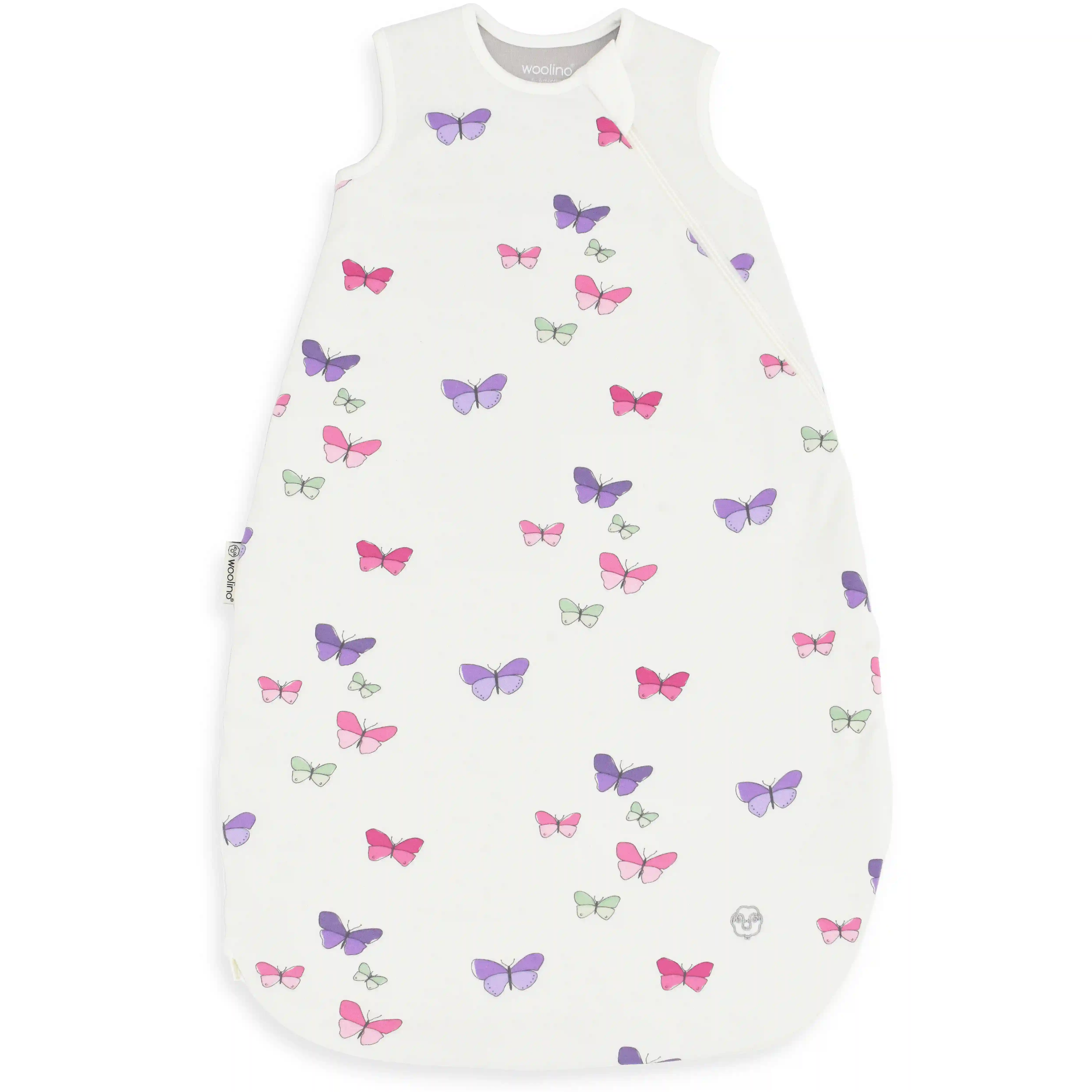 4 Season® Classic Baby Sleeping Bag, Merino Wool & Organic Cotton, Butterfly