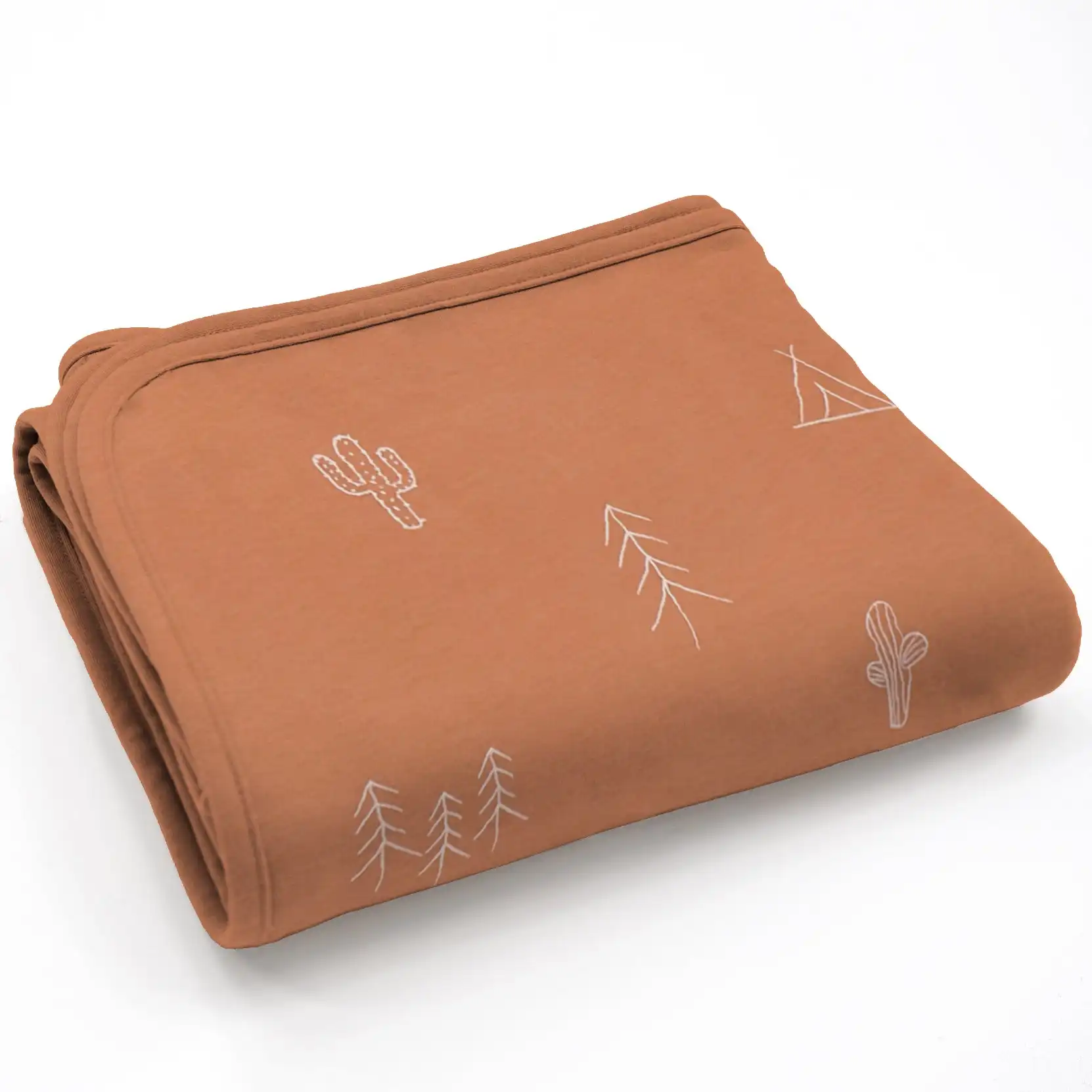 Ecolino® Toddler Blanket, 100% Organic Cotton Blanket, 52.5" x 40", Desert