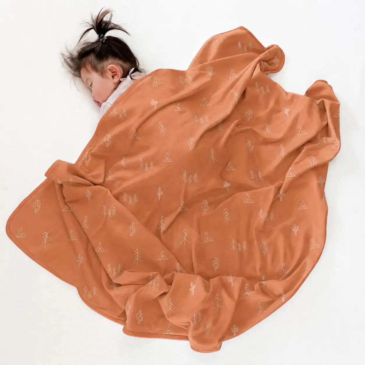 Alternative view of Ecolino® Toddler Blanket, 100% Organic Cotton Blanket, 52.5" x 40", Desert