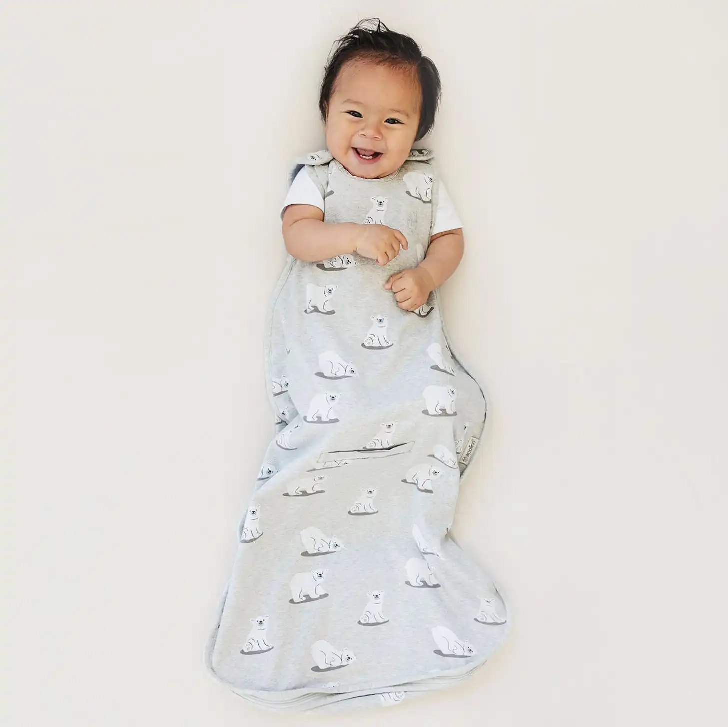 Alternative view of 4 Season® Ultimate Baby Sleep Bag, Merino Wool & Organic Cotton, Polar Bear