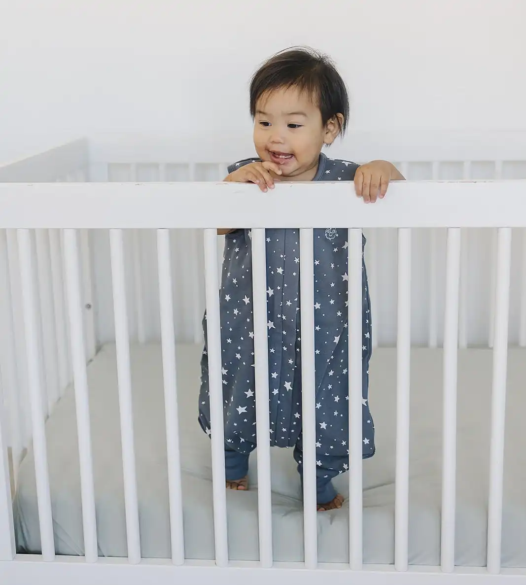 Alternative view of 4 Season® Baby Sleep Bag with Feet, Merino Wool & Organic Cotton, Star Gray