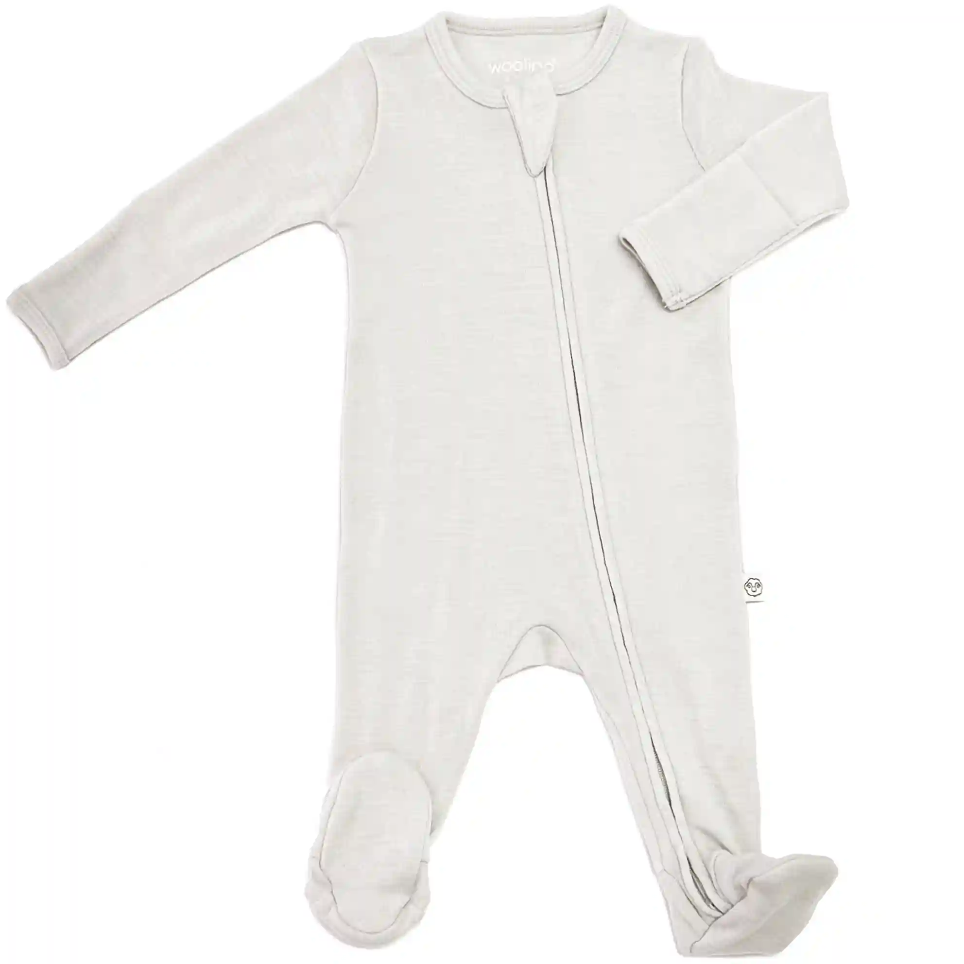 Footie Pajamas, Merino Wool, Oat