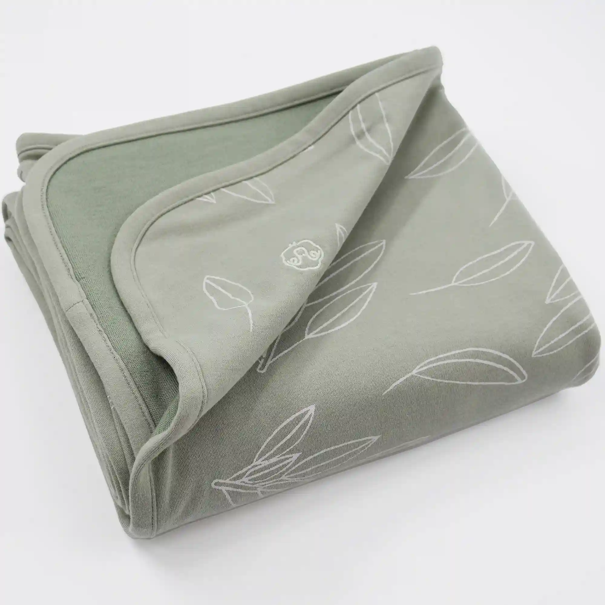 Alternative view of Toddler Blanket, 4 Season® Merino Wool & Organic Cotton, 52.5" x 40", Sage
