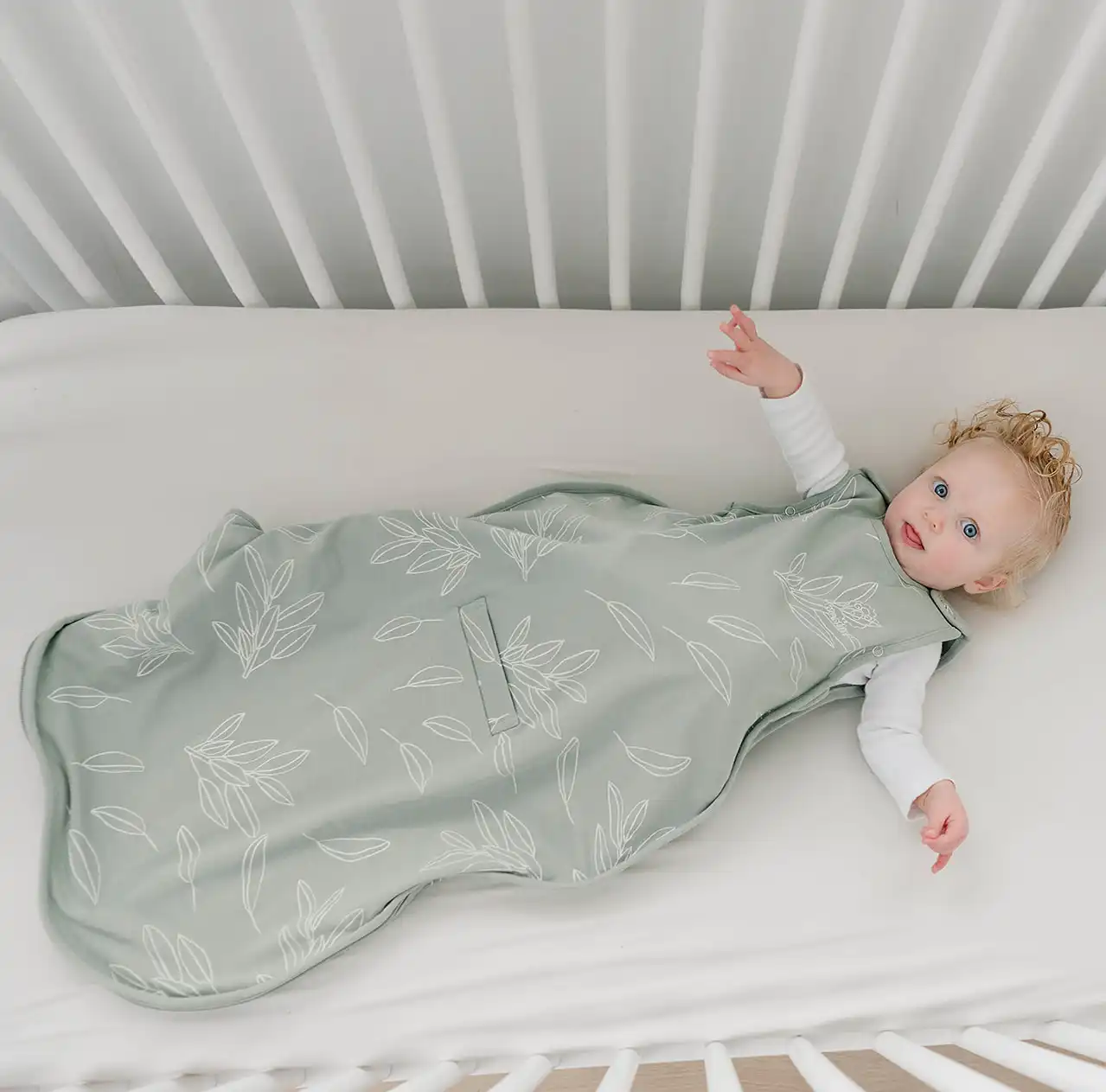 Alternative view of 4 Season® Ultimate Baby Sleep Bag, Merino Wool & Organic Cotton, Sage