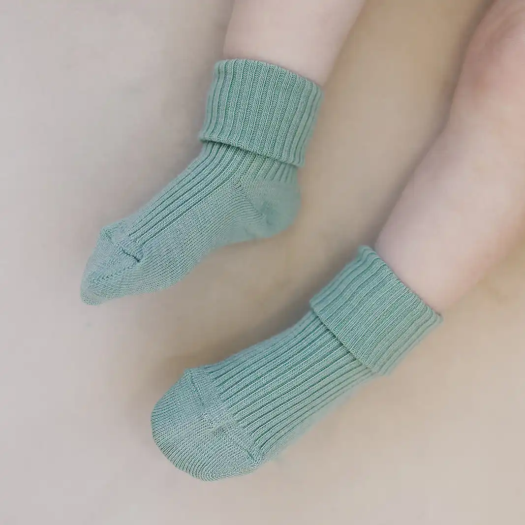 Alternative view of Wool Socks, Baby and Toddler, Pine