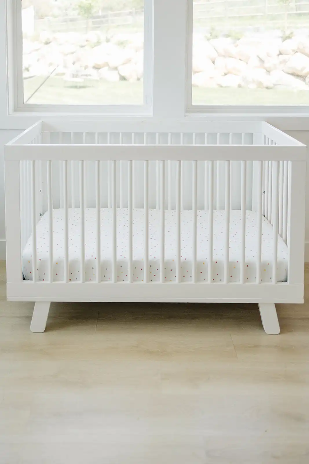 Alternative view of Ecolino® Crib Sheet, 100% Organic Cotton, Dots