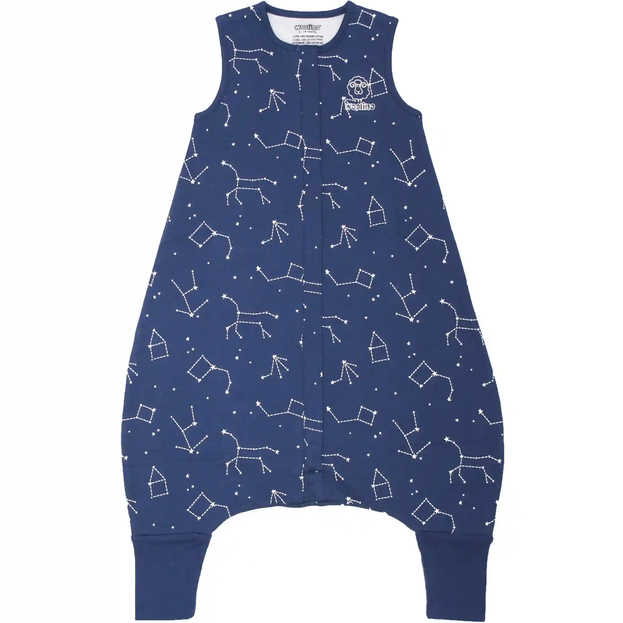 Imperfect 4 Season™ Baby Sleep Bag with Feet, Merino Wool & Organic Cotton, Night Sky™