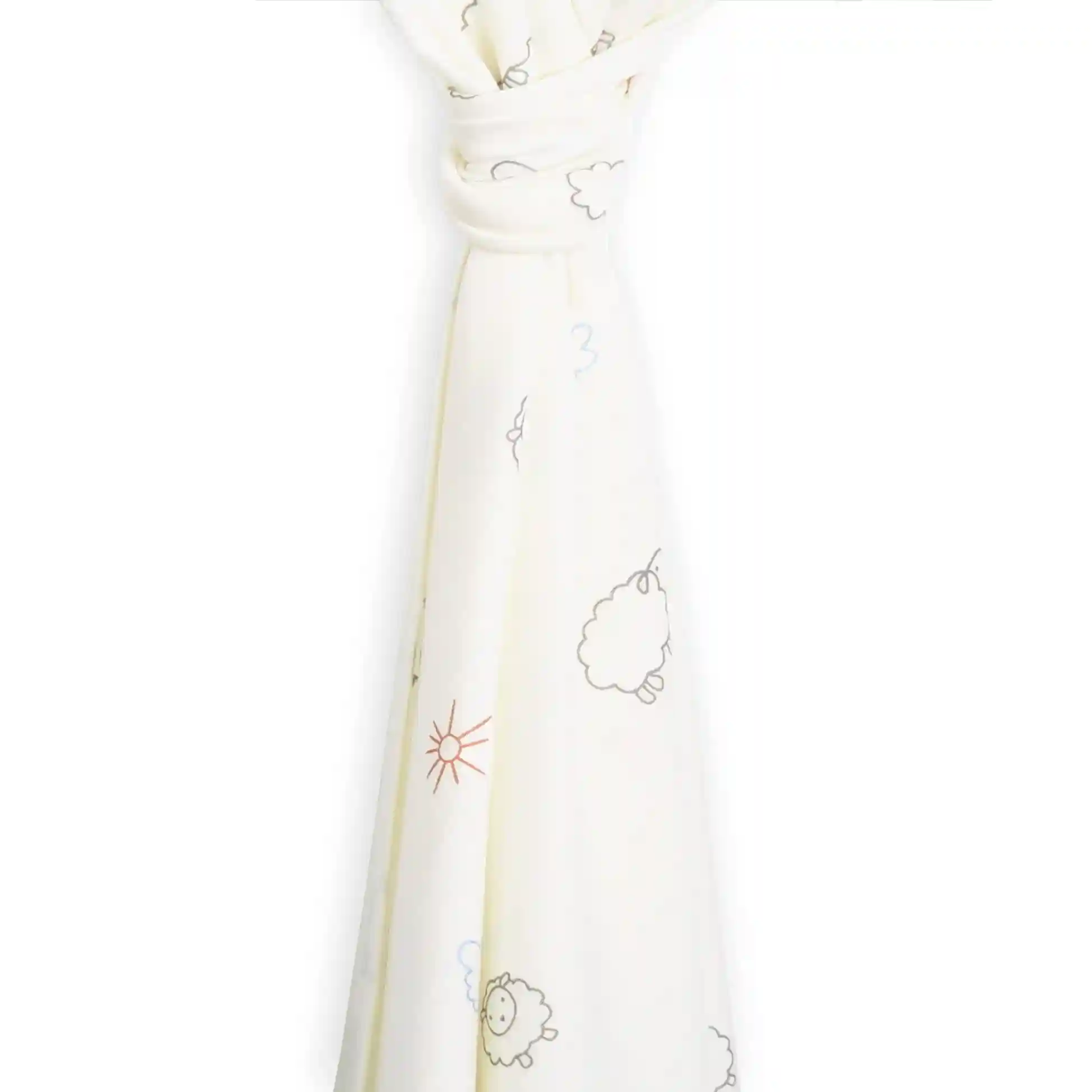 Swaddle Blanket, Merino Wool, Newborn to 3 Months, Sheep
